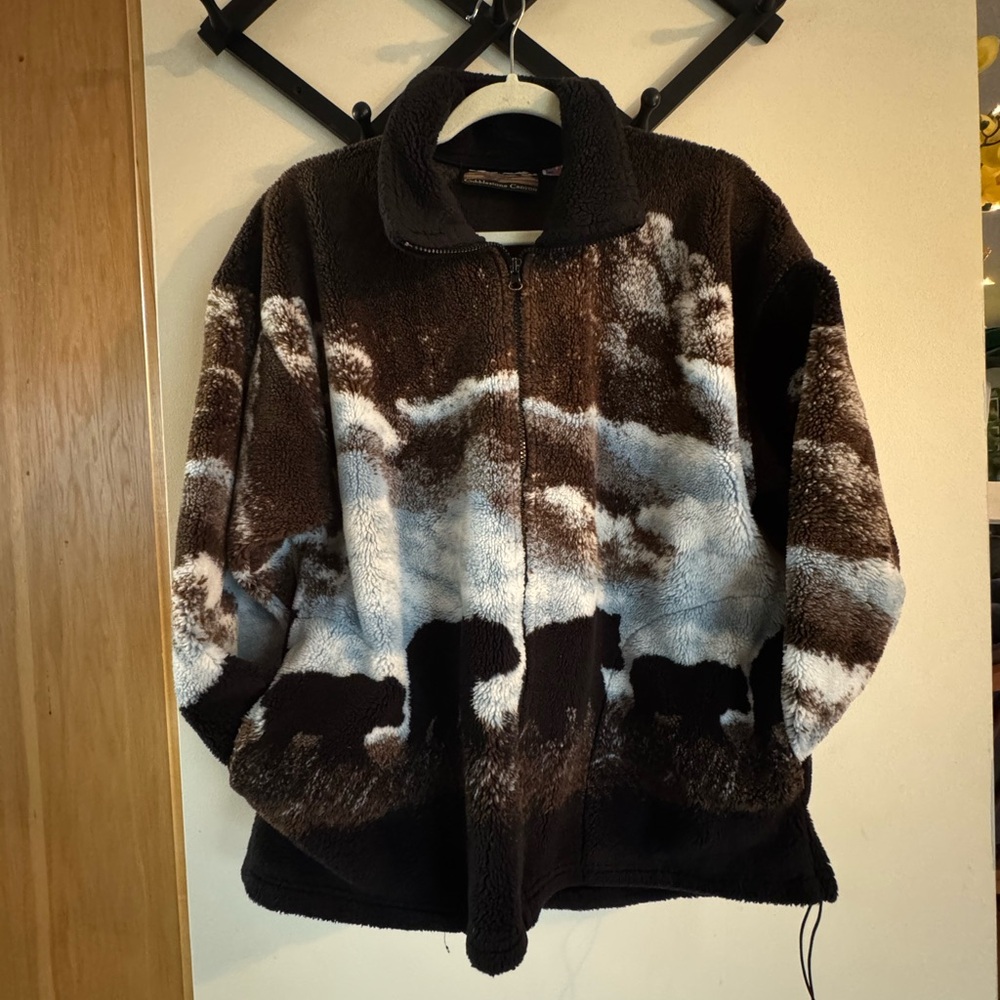 Vintage Cobblestone Canyon Bear Sherpa